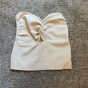 Amazon Cream Crop Top